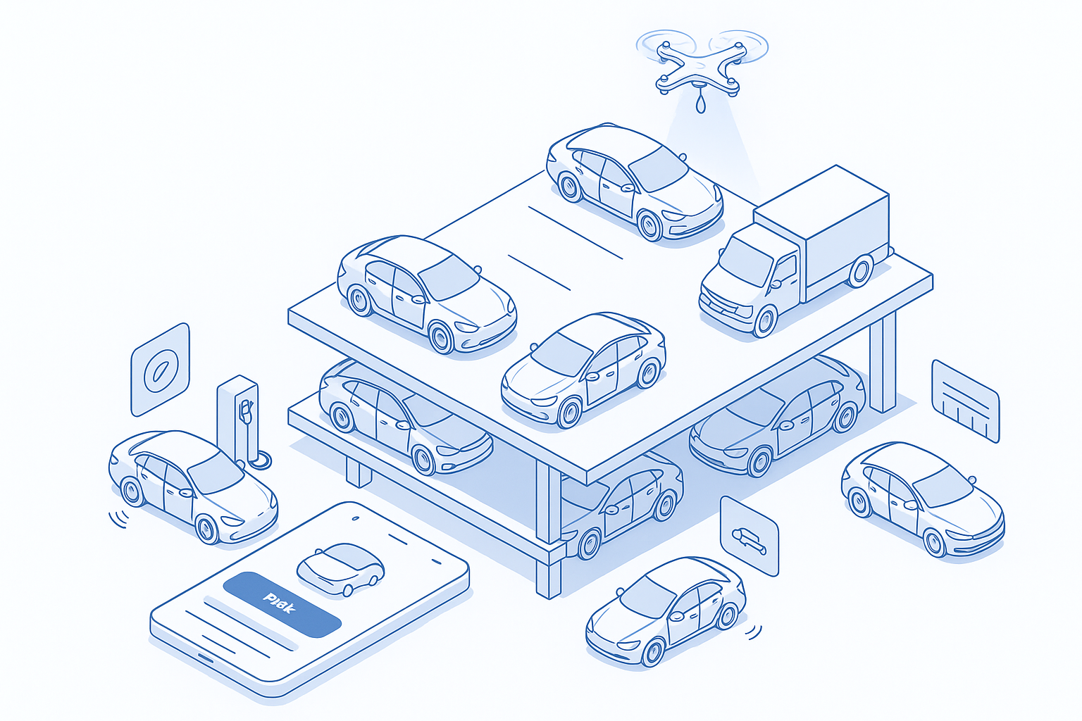 indústria Estacionamento e manobrista