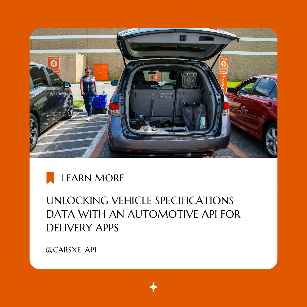 Unlocking Vehicle Specifications Data with an Automotive API for Delivery Apps