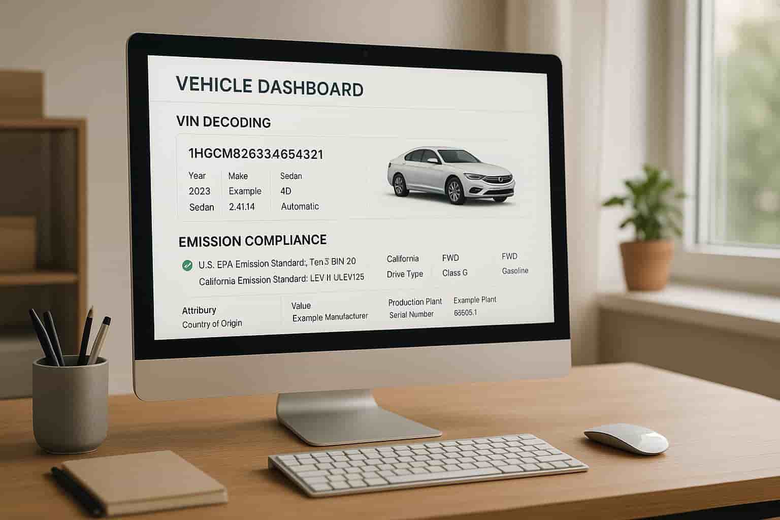 VIN Decoding for Emission Compliance Tracking