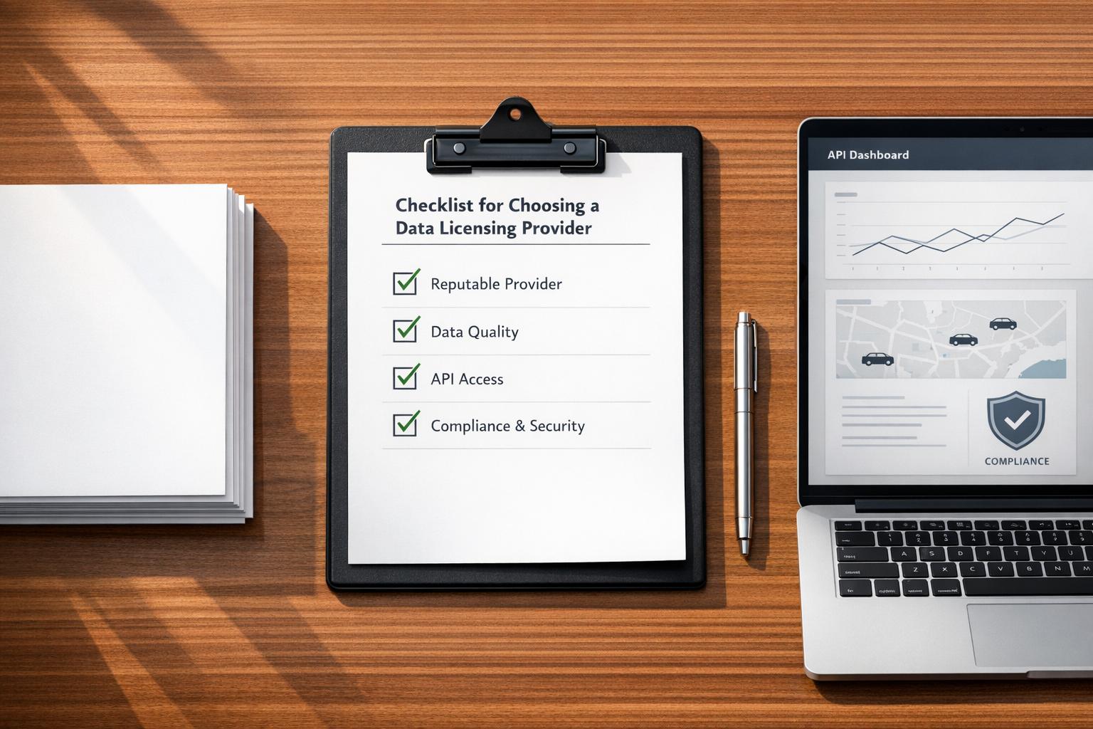 Checklist for Choosing a Data Licensing Provider