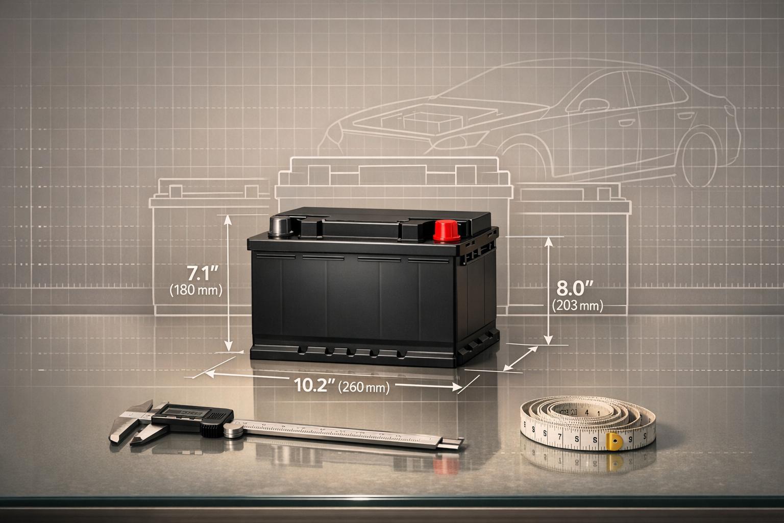 Car Battery Size Converter