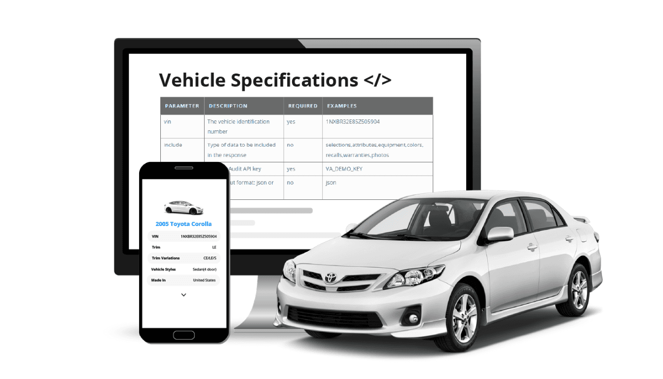 How to Use Vehicle Specs API JSON for Fast and Accurate Car Data