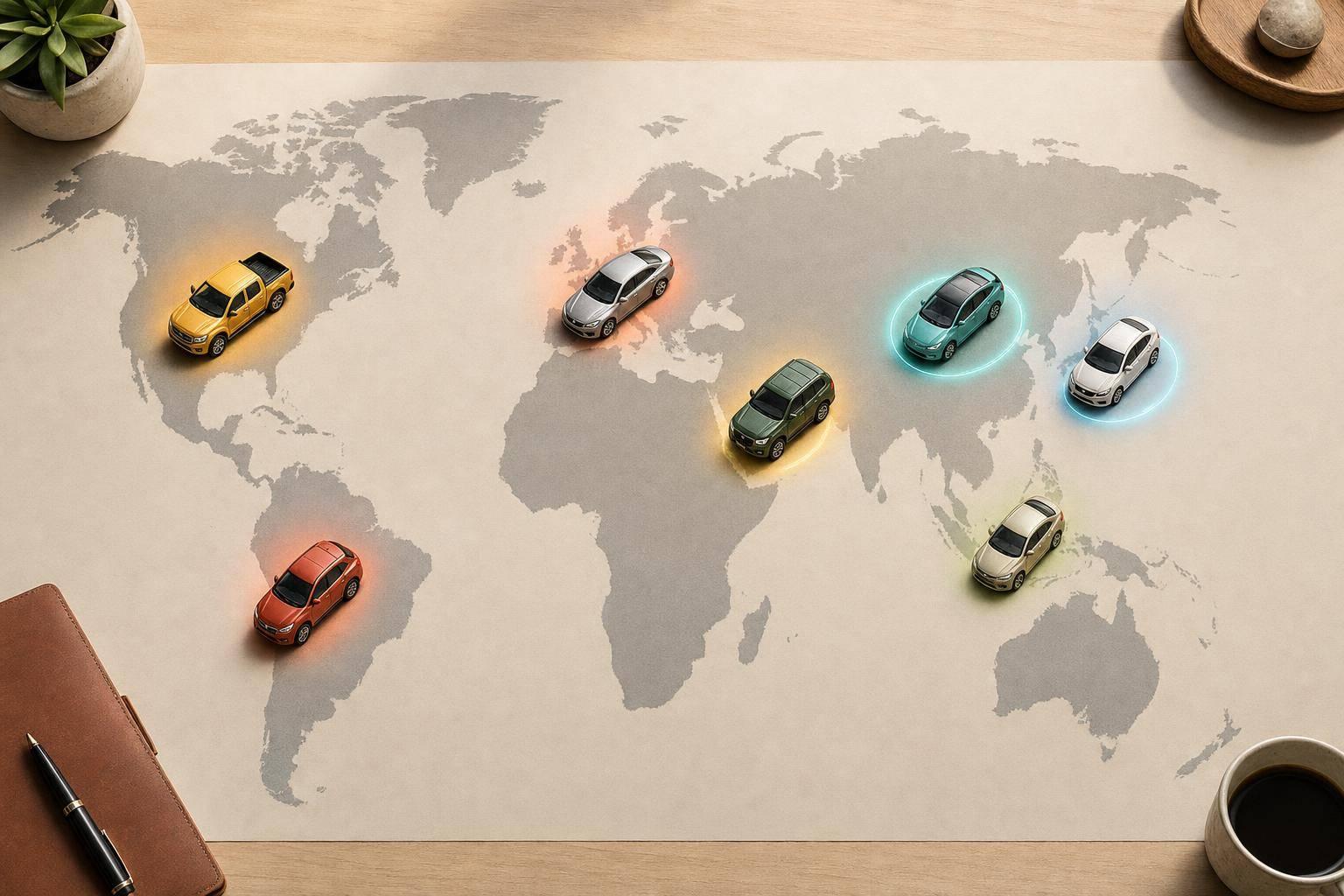 Global Car Brands Ranked by Regional Popularity