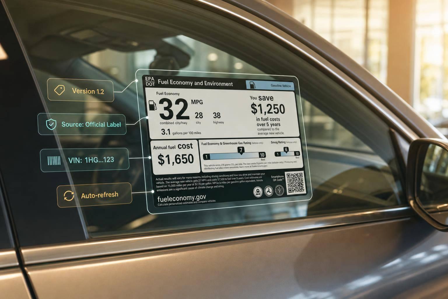 How Fuel Economy Labels Impact Vehicle Data APIs