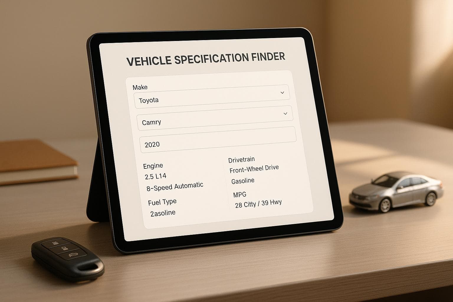 Vehicle Specification Finder
